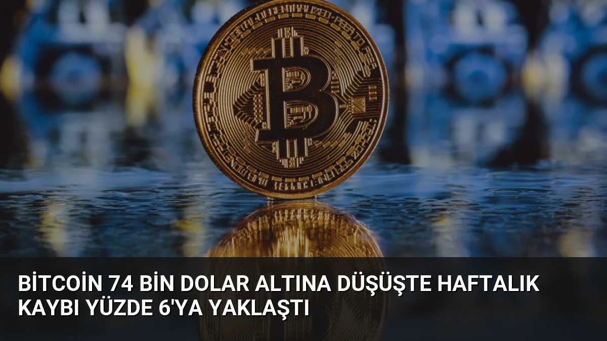 Bitcoin 74 Bin Dolar Altına Düşüşte Haftalık Kaybı Yüzde 6’ya Yaklaştı