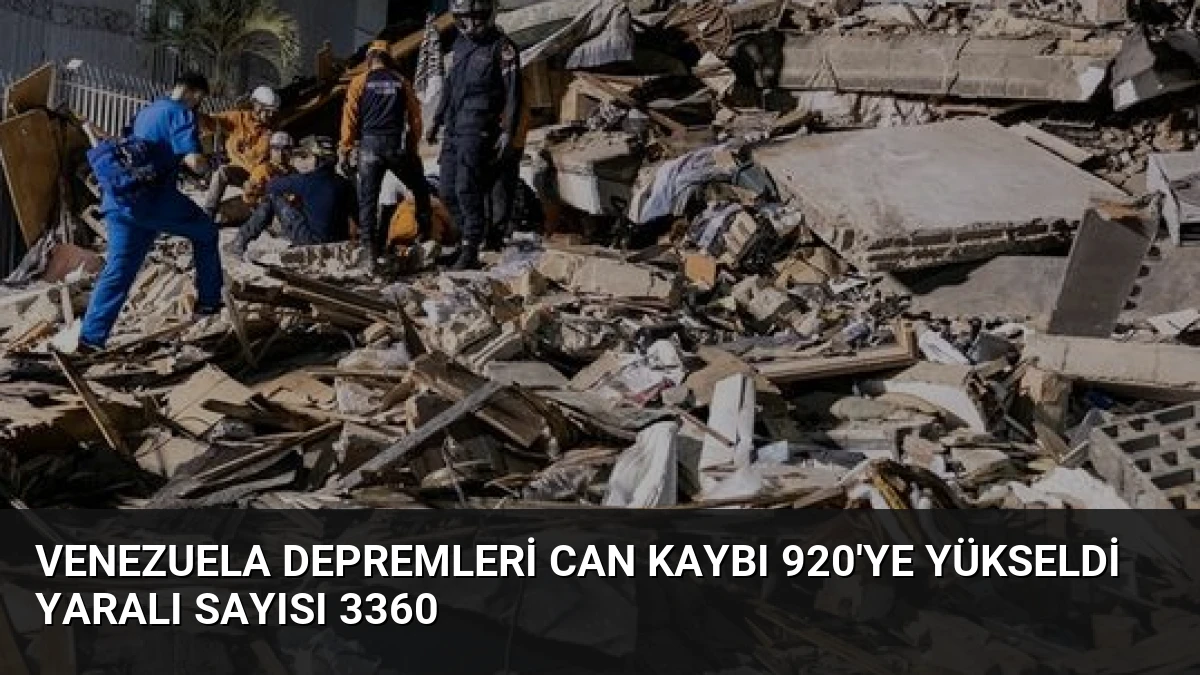 Venezuela Depremleri Can Kaybı 920’ye Yükseldi Yaralı Sayısı 3360