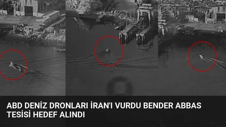 ABD Deniz Dronları İran’ı Vurdu Bender Abbas Tesisi Hedef Alındı