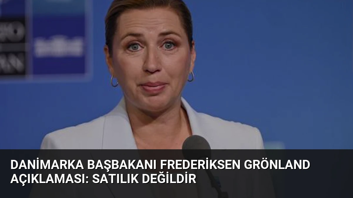 Danimarka Başbakanı Frederiksen Grönland Açıklaması: Satılık Değildir