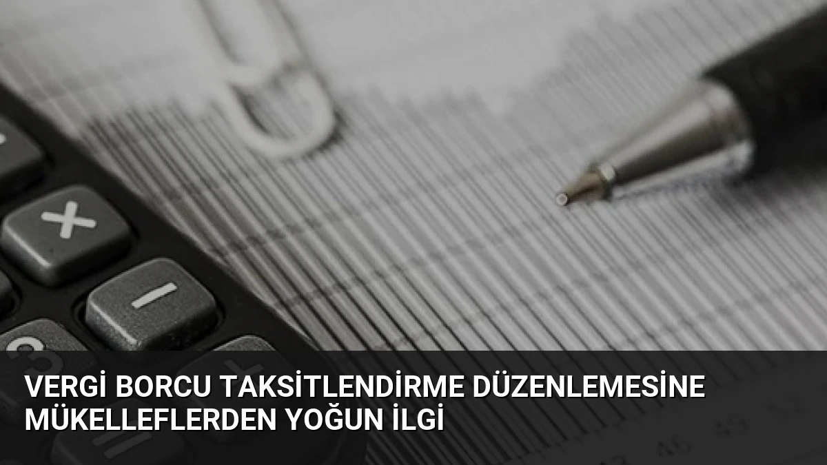 Vergi Borcu Taksitlendirme Düzenlemesine Mükelleflerden Yoğun İlgi