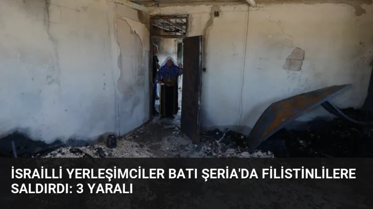 İsrailli Yerleşimciler Batı Şeria’da Filistinlilere Saldırdı: 3 Yaralı