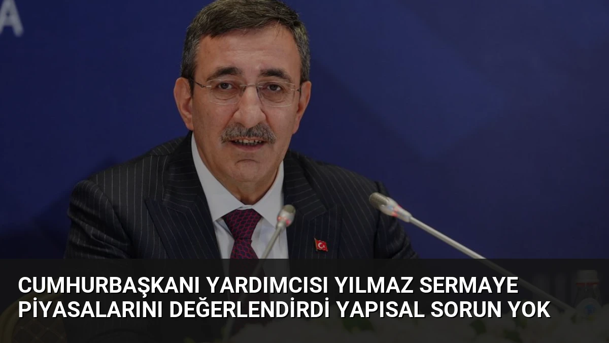Cumhurbaşkanı Yardımcısı Yılmaz Sermaye Piyasalarını Değerlendirdi Yapısal Sorun Yok