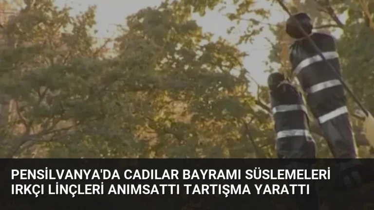 Pensilvanya’da Cadılar Bayramı Süslemeleri Irkçı Linçleri Anımsattı Tartışma Yarattı